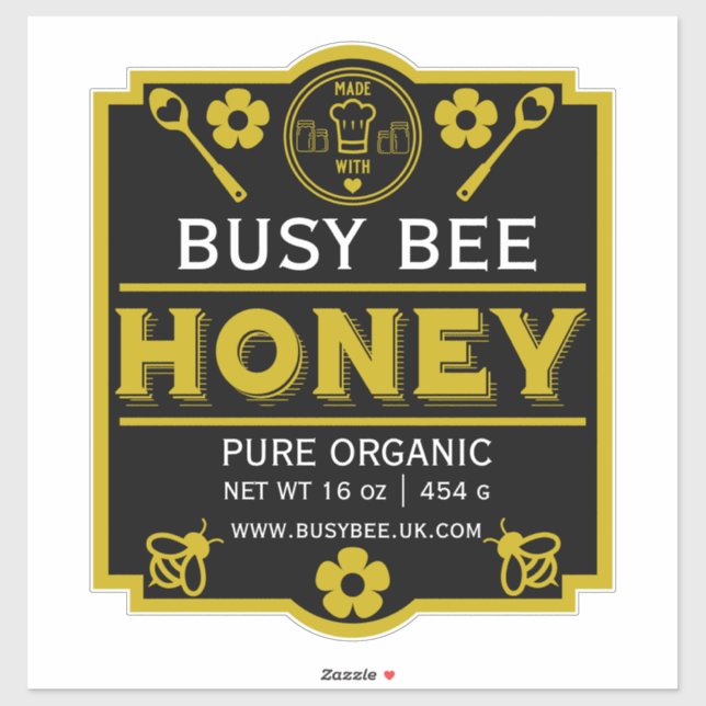 Farmers Market Honey Jar Sticker (Sheet)