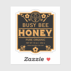 Farmers Market Honey Jar Sticker