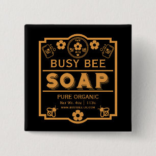 Farmers Market Honey Soap Button