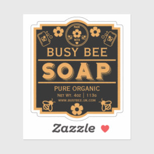 Farmers Market Honey Soap Sticker