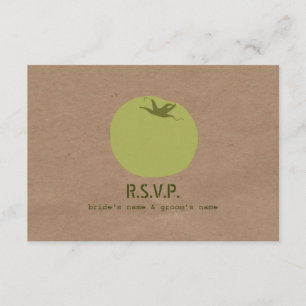 Farmers Market Inspired Wedding RSVP Green Tomato