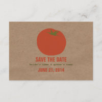 Farmers Market Inspired Wedding RSVP | Tomato