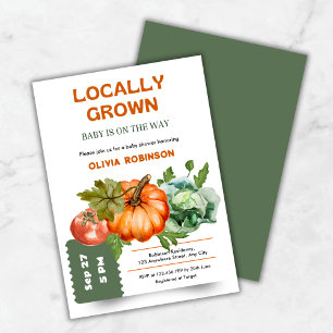 Farmers Market Locally Grown Baby Shower  Invitation