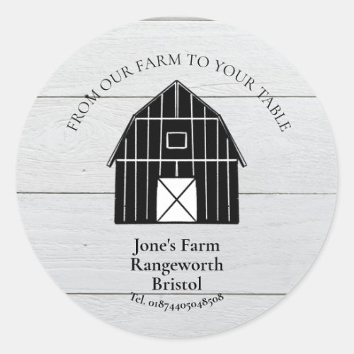 Farmers market  marketing produce Grain Classic Round Sticker