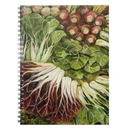 Farmers Market Painted Veggie Notebook