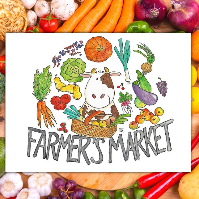 FARMER'S MARKET postcard by Nicole Janes (Creator Uploaded)