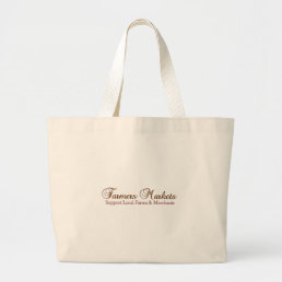 Farmers Market products Large Tote Bag