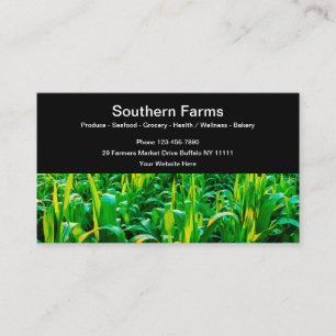 Farmers Market Retail Business Cards