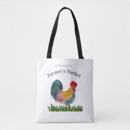 Farmer&#39;s Market Rooster Tote Bag