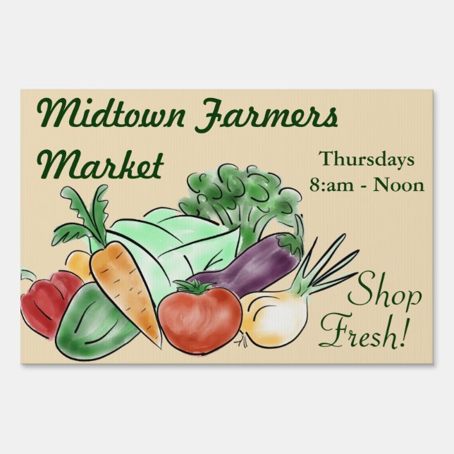 Farmers Market Sign - small (Front)
