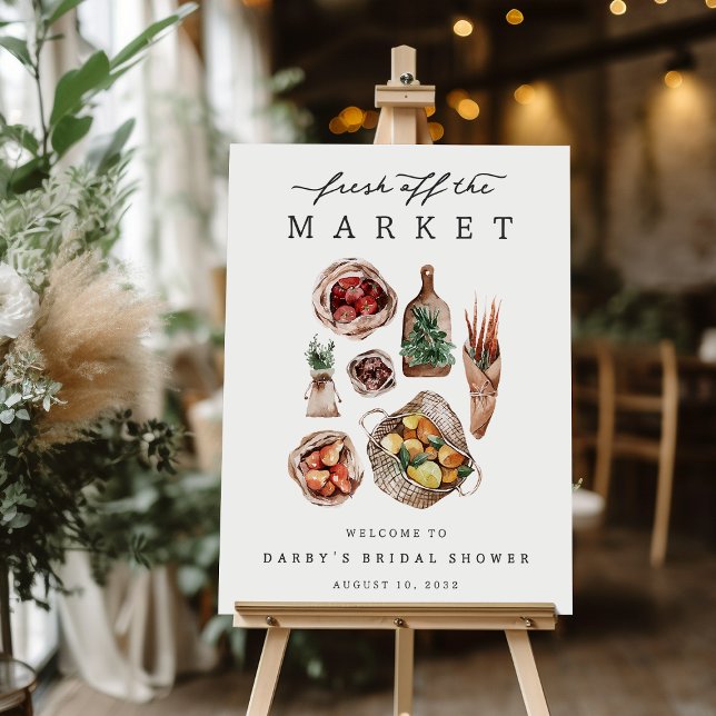 Farmers Market Theme Bridal Shower Welcome Sign (Creator Uploaded)