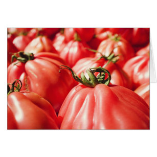 Farmer's Market Tomatoes Photography Blank Card