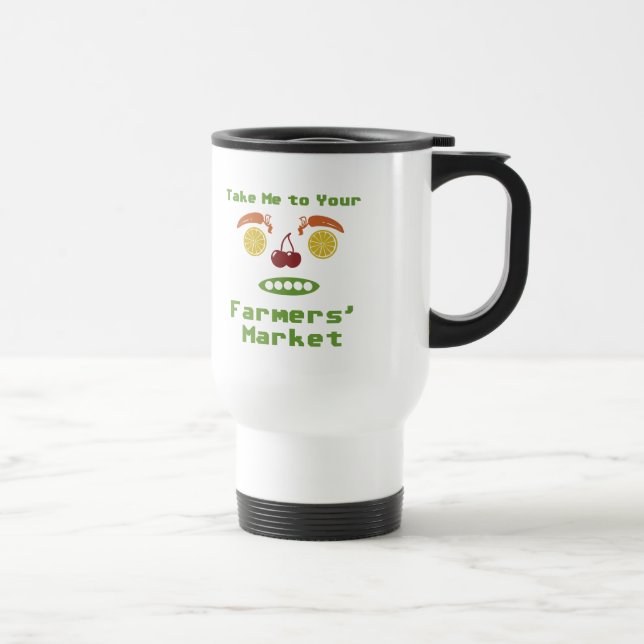 Farmers Market Travel Mug (Right)