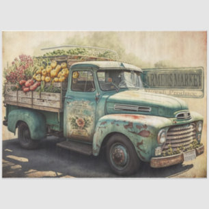 Farmers Market Truck Tissue Paper