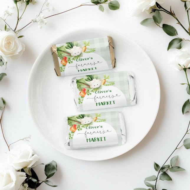 Farmers market vegetables birthday party hershey's miniatures (Creator Uploaded)