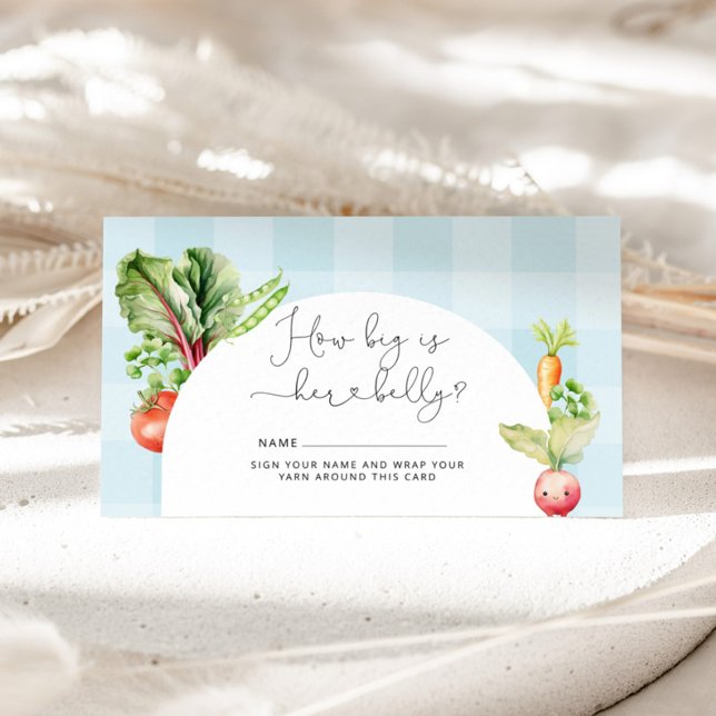 Farmers market vegetables how big mommy's belly enclosure card (Creator Uploaded)