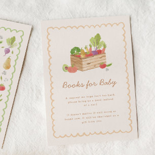 Farmer's Market Veggies Books for Baby Enclosure Card