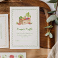 Farmer's Market Veggies Diaper Raffle Enclosure Card