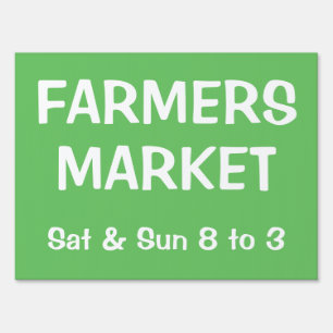 FARMERS MARKET Yard Sign