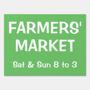 FARMERS MARKET Yard Sign