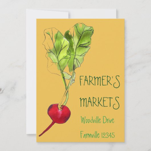 Farmer's Markets organic fruit and vegetable (Front)