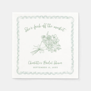 Farmers Off the Market Bridal Shower Napkins
