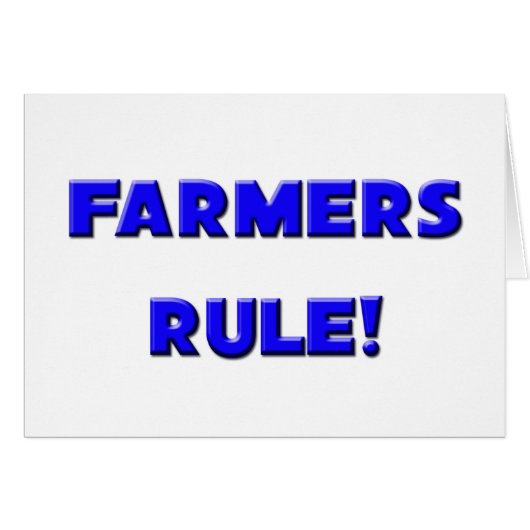 Farmers Rule! Cards (Front Horizontal)