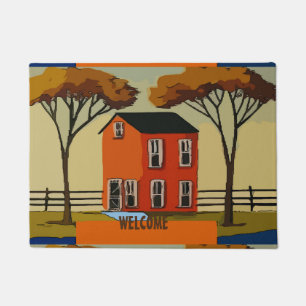 Farmers Style Country House, Personalize Floor Mat
