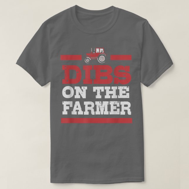 Farmers Wife Dibs On The Farmer For Women  T-Shirt (Design Front)