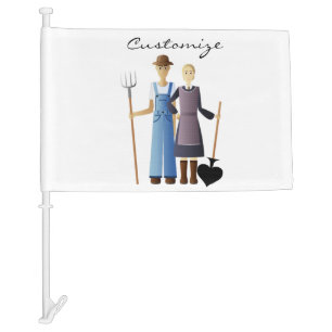 Farmer's Wife Queen of Spades Thunder_Cove Car Flag