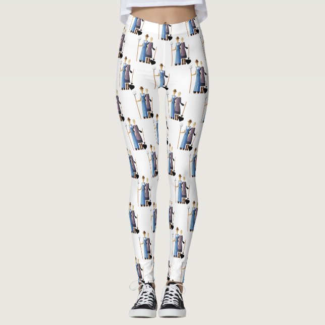 Farmer's Wife Queen of Spades Thunder_Cove Leggings (Front)