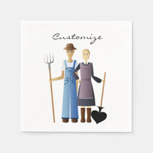 Farmer's Wife Queen of Spades Thunder_Cove Napkins