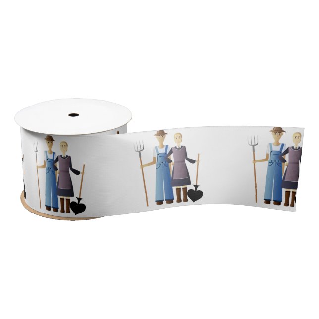 Farmer's Wife Queen of Spades Thunder_Cove Satin Ribbon (Spool)