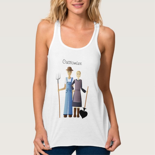 Farmer's Wife Queen of Spades Thunder_Cove Tank Top (Front)