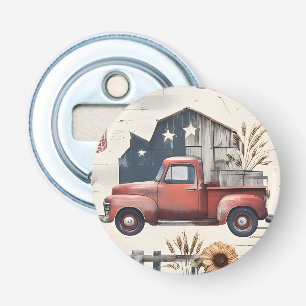 Farmhouse Americana Patriotic 4th of July Pattern Bottle Opener