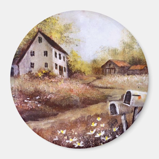 Farmhouse and Barn Rustic Farm  Country   Magnet (Front)