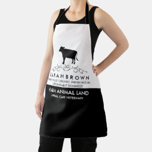 Farmhouse Animal COW Apron