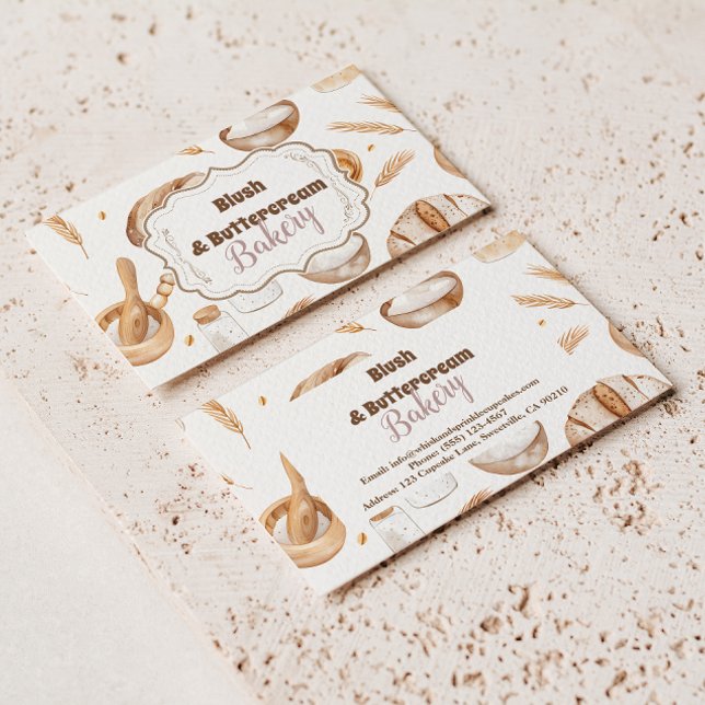 Farmhouse Artisan Bakery Business Card (Creator Uploaded)