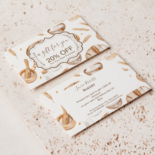 Farmhouse Artisan Bakery Discount Card (Creator Uploaded)