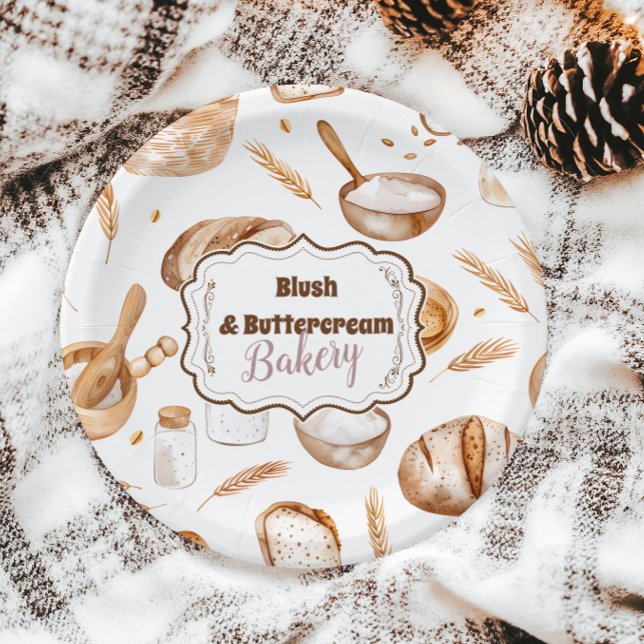 Farmhouse Artisan Bakery Paper Plates (Creator Uploaded)
