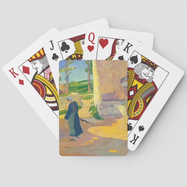 Farmhouse at Le Pouldu, 1890 (oil on canvas) Poker Cards (Back)