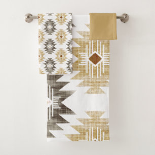 Farmhouse Aztec Bath Towel Set