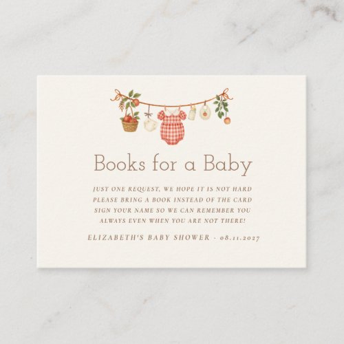Farmhouse Baby Clothesline Enclosure Card
