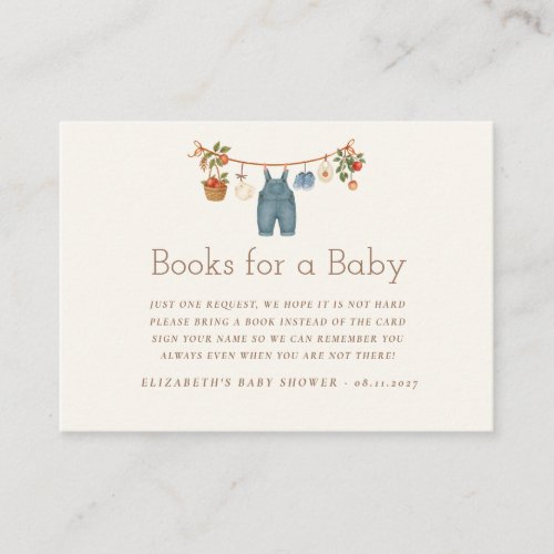 Farmhouse Baby Clothesline Enclosure Card