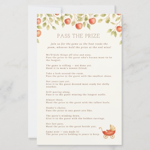 Farmhouse Baby Clothesline Pass The Prize Game