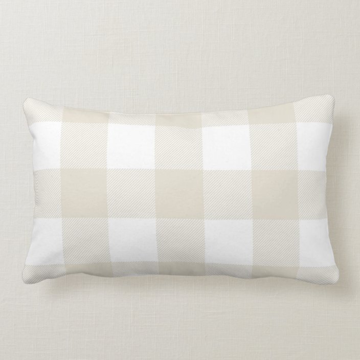buffalo check lumbar pillow