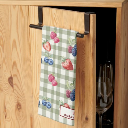 Farmhouse Berry Pattern Kitchen Towel