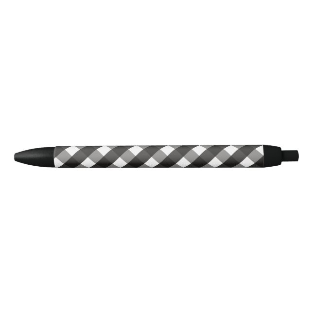 FARMHOUSE BLACK AND WHITE GINGHAM CHECK PEN (Front)