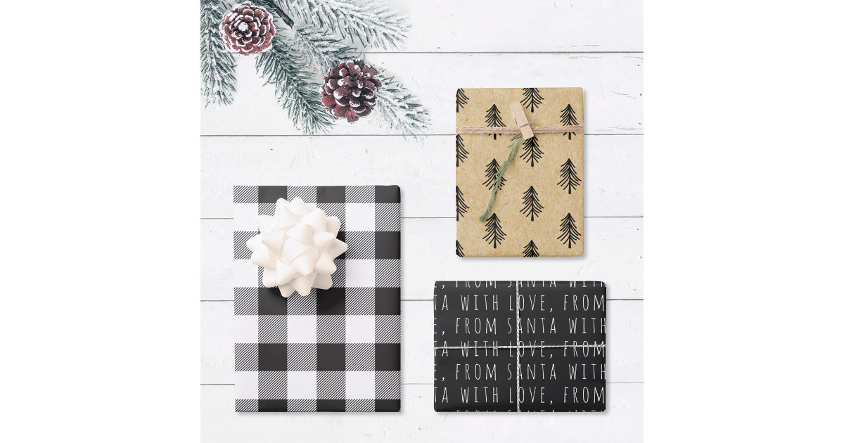 Christmas Farmhouse Wrapping Paper 