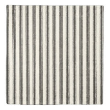 Farmhouse Black Ticking Stripes Duvet Cover